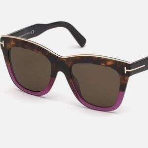 Tom Ford Juliet TF685 Havana Violet Brown Sunglasses